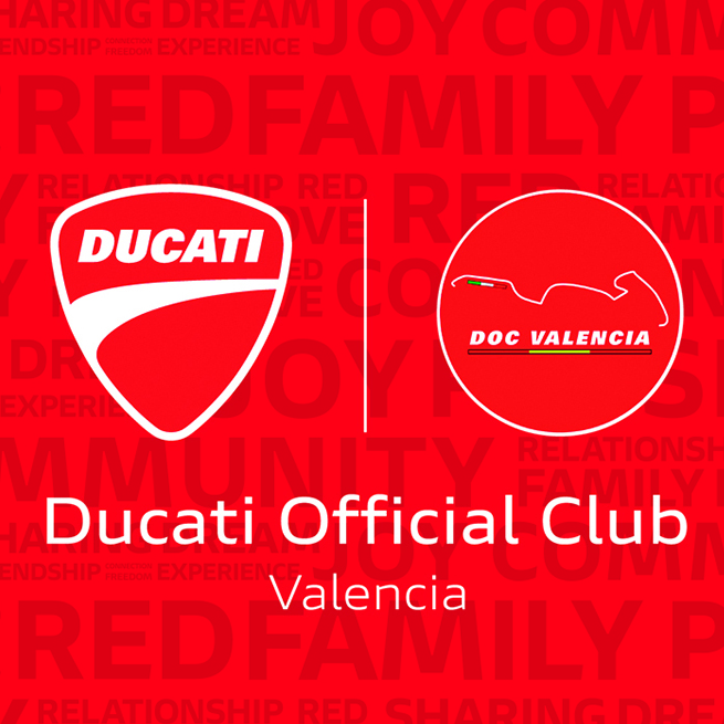 Ventajas de socios del Ducati Official Club Valencia.